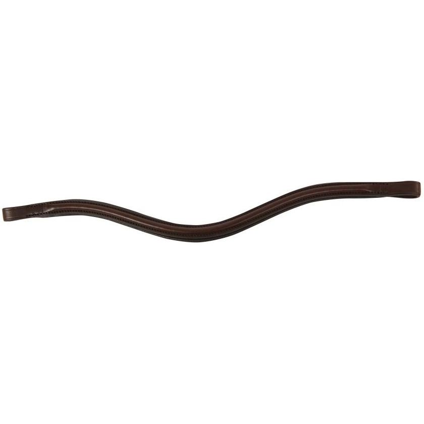Collegiate Curved Raised Browband 8156 - Brown